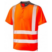 Leo EcoViz Putsborough Hi-Vis T-Shirt - Orange - Small