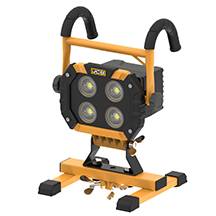 JCB Powered Your Way Site Light - 4000 Lumen - Compatable with 18V batteries: Makita, Bosch, Panasonic, Hikoki