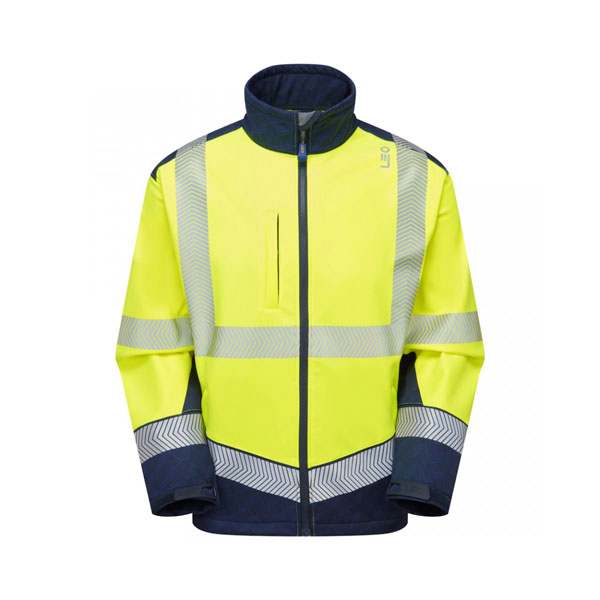 Leo EcoViz Bowden Hi-Vis Softshell - Yellow  - Small
