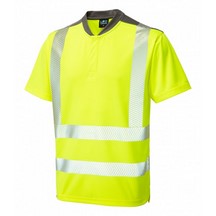 Leo EcoViz Putsborough Hi-Vis T-Shirt - Yellow - Small
