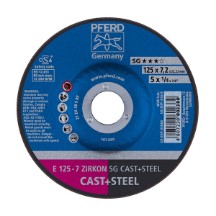 PFERD ZIRKON Cast+Steek Grinding Wheels - E SG