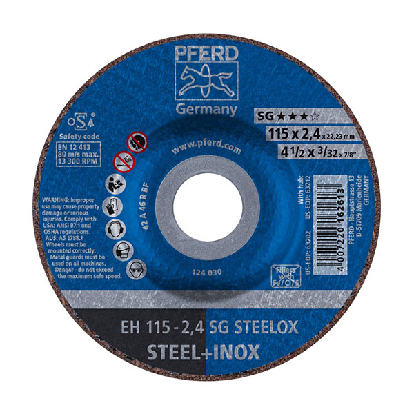 PFERD STEELOX Cutting Discs - EH PSF - 115mm - 2.4mm