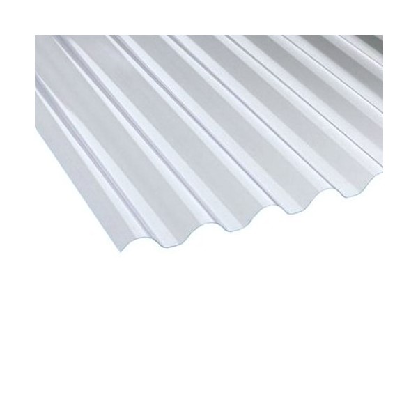 PVC Clear Corrugated Roof Sheets - 8ft