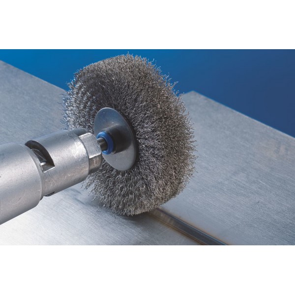 PFERD Shank-Mounted Wheel Brush - Crimped - 70 x 10mm - Stainless Steel