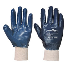 Portwest A300 Full Dipped Knitwrist Glove - Navy - Medium (8)