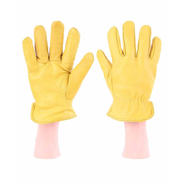 Premium Soft Grain Lined Drivers Glove - Black