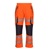 Pulsar REACT Hi-Vis Waterproof Over Trouser - Orange  - Small