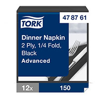 Tork Dinner Napkin - Black