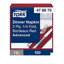 Tork Dinner Napkin - Bordeaux