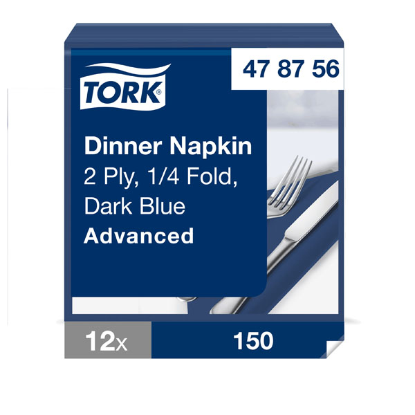 Tork Dinner Napkin - Dark Blue