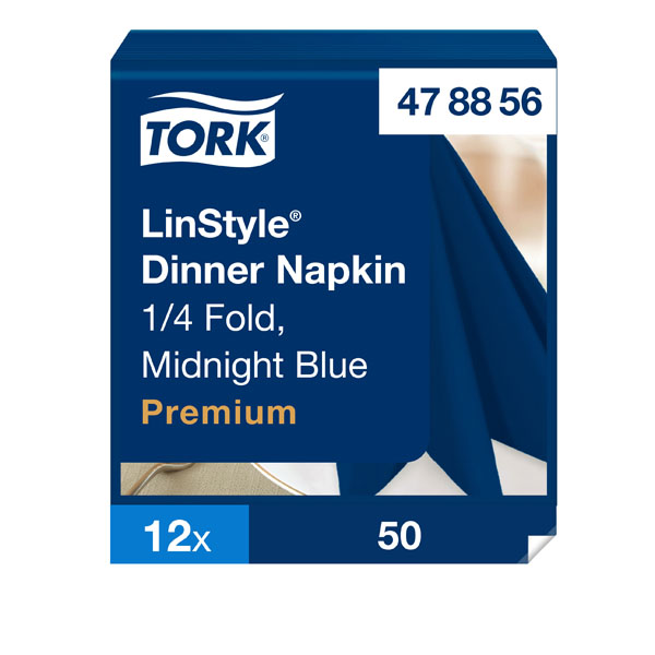 Tork LinStyle Dinner Napkin - Midnight Blue