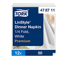 Tork LinStyle Dinner Napkin - White