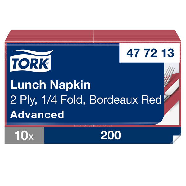 Tork Lunch Napkin - Bordeaux