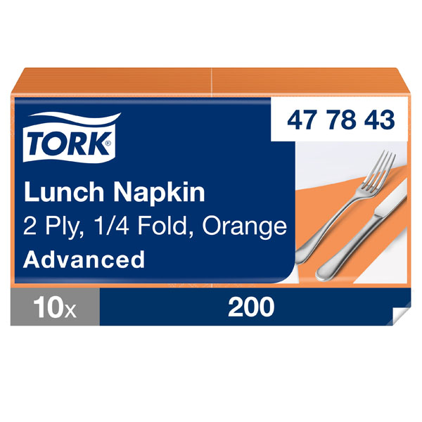 Tork Lunch Napkin - Orange