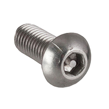 Stainless Steel Button Screw - Hex Pin Security - M6 - 16mm - A2