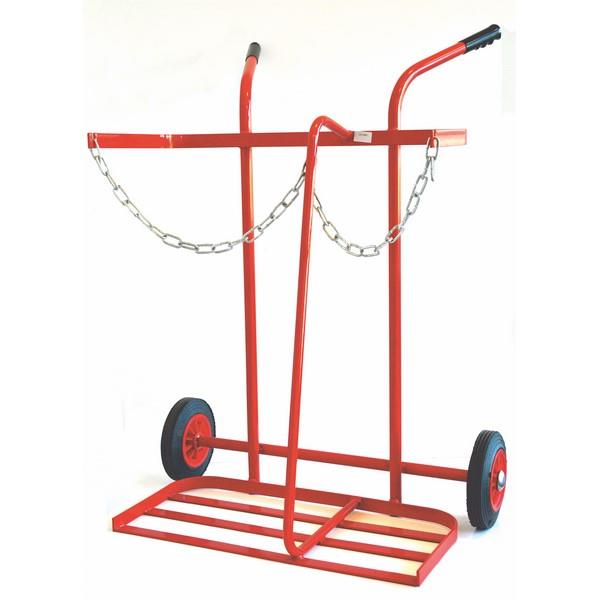 Oxy/Fuel Cylinder Trolley - Twin Oxy/Fuel Cylinder Trolley