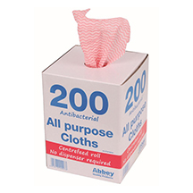 All Purpose Cloth - Roll of 200 - Red