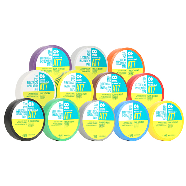 AT7 PVC Electrical Insulation Tape - Orange - 50mm x 33m