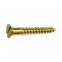 Brass Woodscrew - Countersunk - 4G - 3/4
