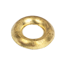 Brass Screw Cup Washer - No.4 - Nickel Plated