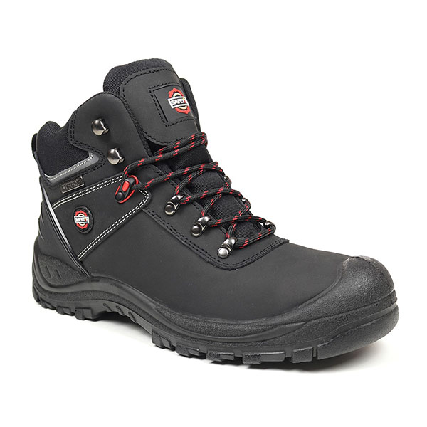 Carson Waterproof Hiker Safety Boot - Black - 7