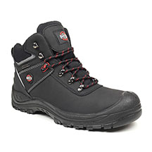 Carson Waterproof Hiker Safety Boot - Black - 7