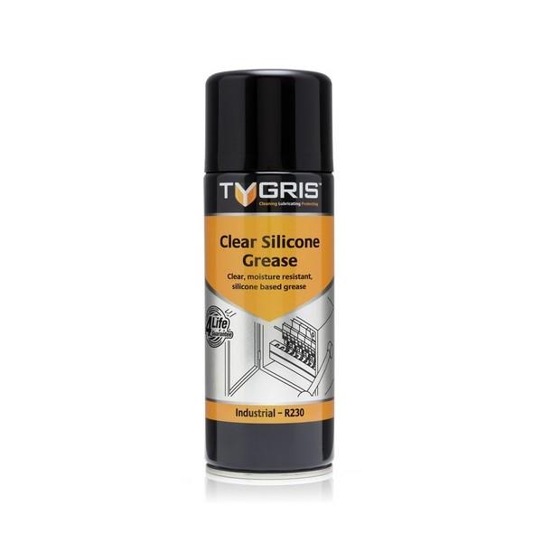 Tygris Clear Silicone Grease Spray - 400ml