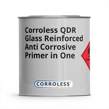 Corroless QDR Glass Reinforced Anti Corrosive Primer In One - 400ml Aerosol - Black
