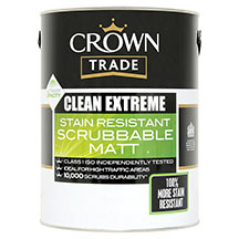 Crown Clean Extreme Scrubbable Matt Paint
