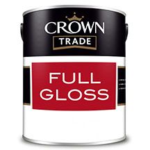Crown Full Gloss Paint - Brilliant White - 1L
