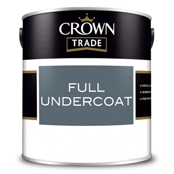 Crown Full Undercoat Paint - White