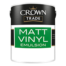 Crown Matt Vinyl Emulsion Paint - Brilliant White - 2.5L