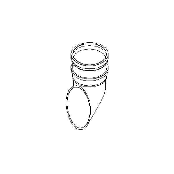 Downpipe Shoe - 110mm - Black