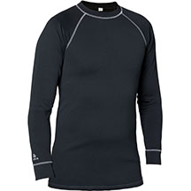 Elka Thermal Base Layer Crew Shirt - Black - X/Small