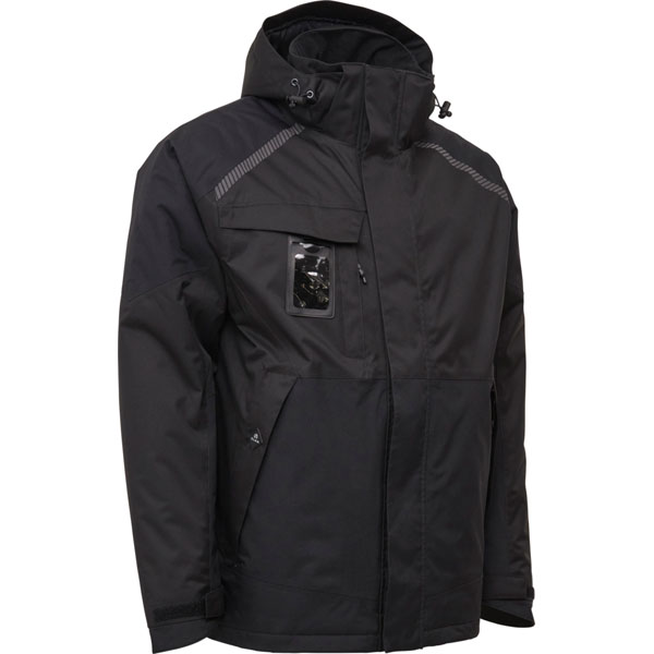 Elka Working Xtreme Stretch Winter Jacket - Black - XX/Large