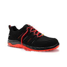 Elten Maddox Low Safety Trainer - Black/Red - 6