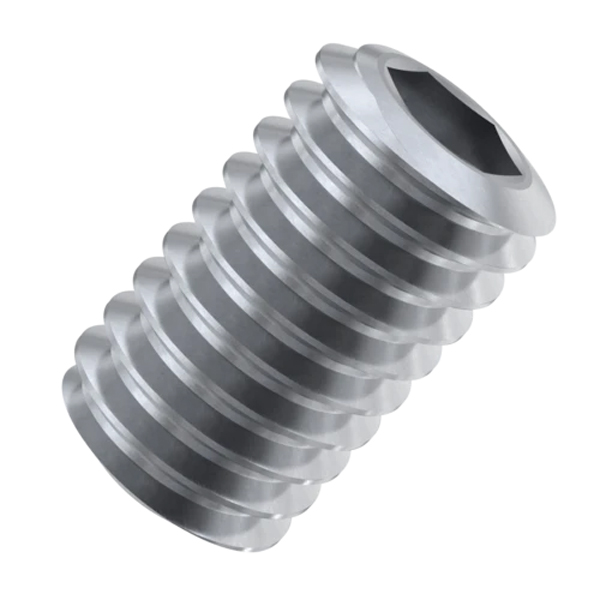 Stainless Steel Grubscrew - Flat Point - M12 - 100mm