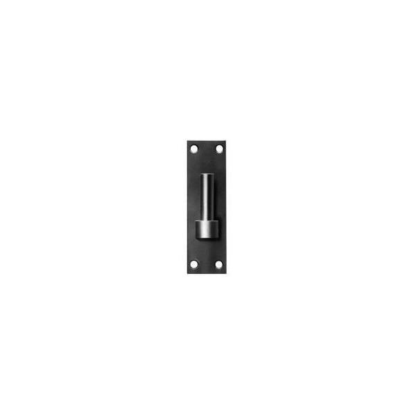 Gate Hook On Plate - 12mm - Black