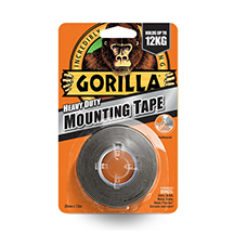 Gorilla Heavy Duty Mounting Tape - Black - 1.5m