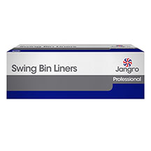 Jangro White Swing Bin Liners - Pack of 100