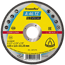 Klingspor A46TZ Special Cutting Disc - Stainless Steel & Steel - 115mm - 1.6mm