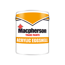 Macpherson Acrylic Eggshell Paint - 1L - Brilliant White