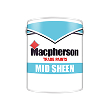 Macpherson Mid Sheen Emulsion Paint - 2.5L - Brilliant White