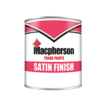 Macpherson Satin Finish Paint - Brilliant White - 1L