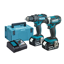 Makita DLX2131TJ 18V Combi Drill & Impact Driver Twin Pack
