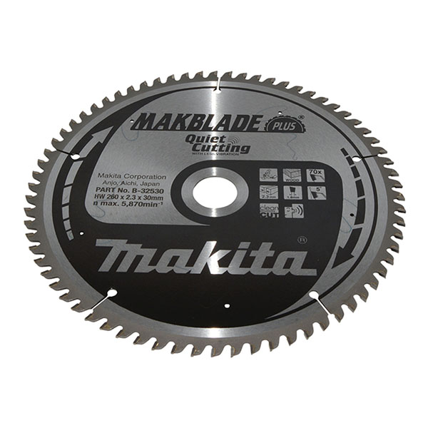Makita MakBlade TCT Circular Saw Blade - Wood - 260mm - 70