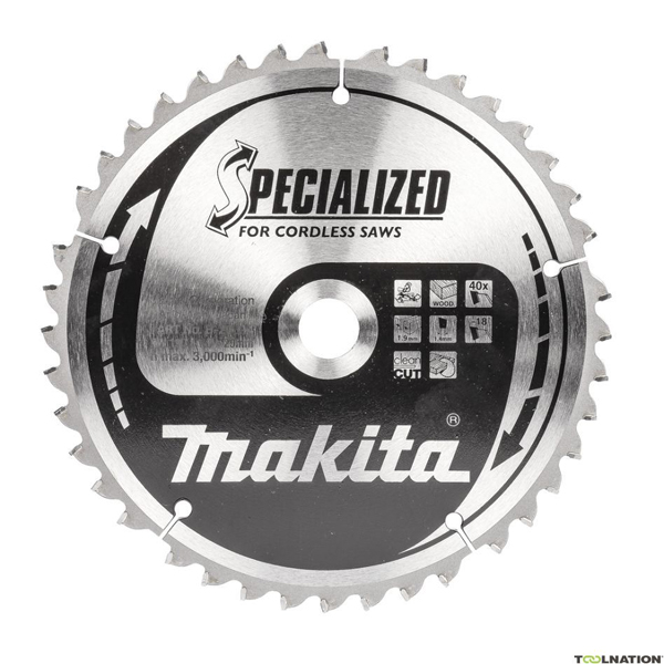 Makita Specialized TCT Circular Saw Blade - Wood - 190mm - 40