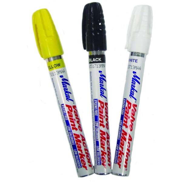 Markal Valve Action Markers - White