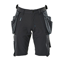 Mascot Advanced Stretch Holster Shorts - Navy/Black - 32