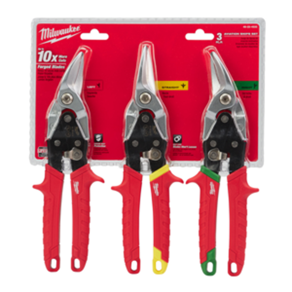 Milwaukee Aviation Snips - 3 Piece Set